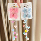 Glitter Tassel Butterfly Clips