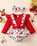 Dasher Christmas Romper Set