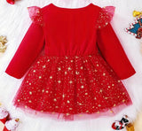 Starry Night Toddler Christmas Dress