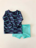 Croc 2 Piece Swim Set