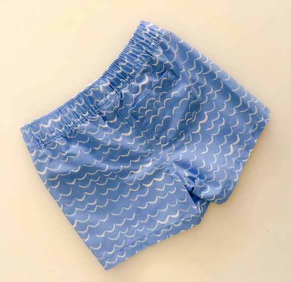 Aqua Blue Beach Wave shorts