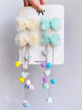 Glitter Tassel Butterfly Clips